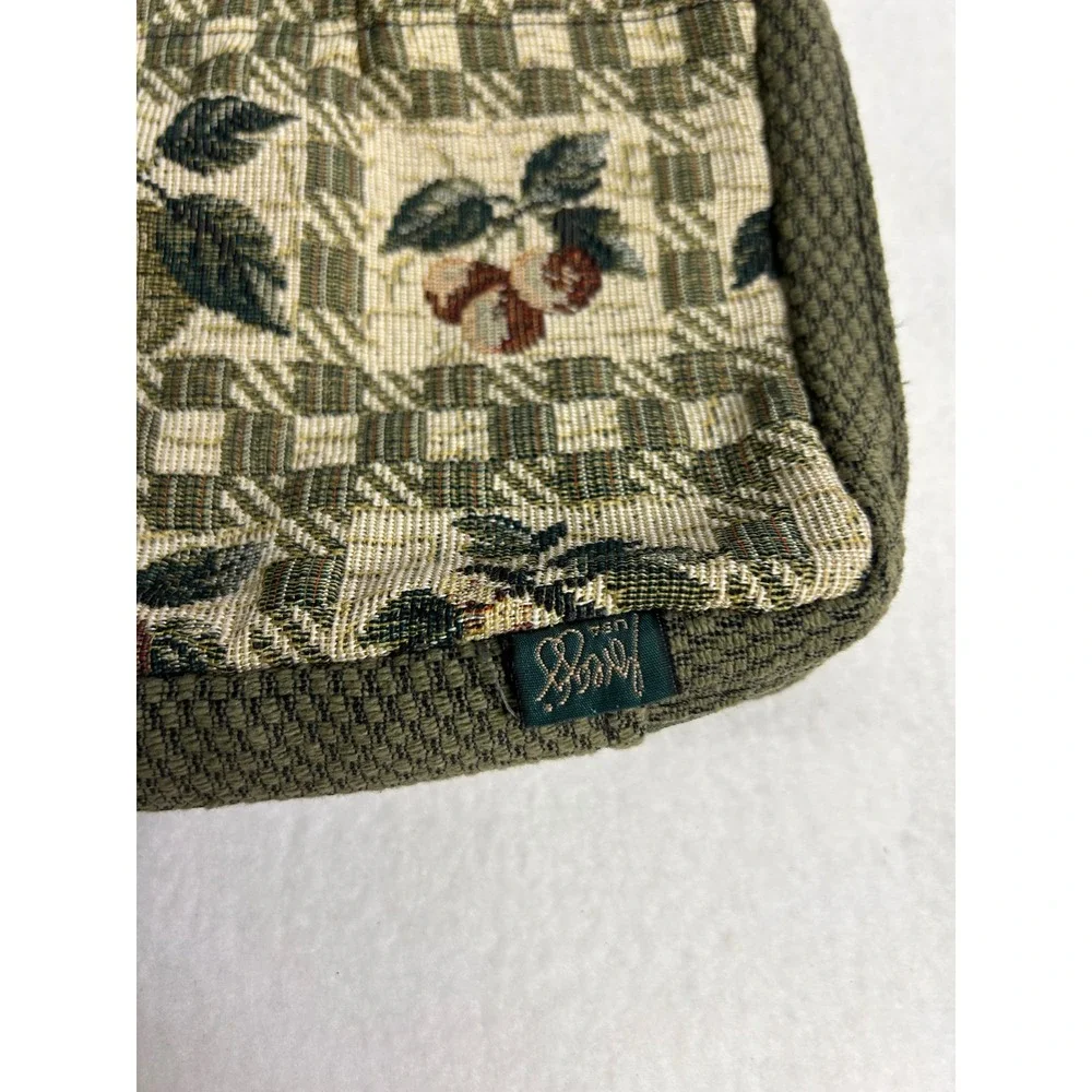 Cottagecore Gregg USA XL Olive Green Tapestry Fruit Bible Cover Organizer Bag